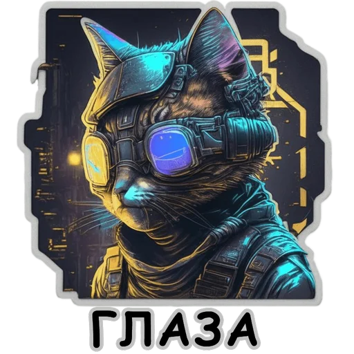 🤪 Стикер «Рабочие коты» для Telegram