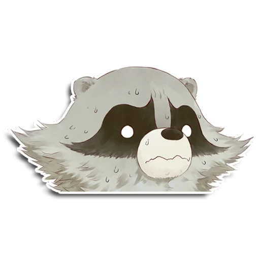 😥 Стикер «Енот Аман» для Telegram