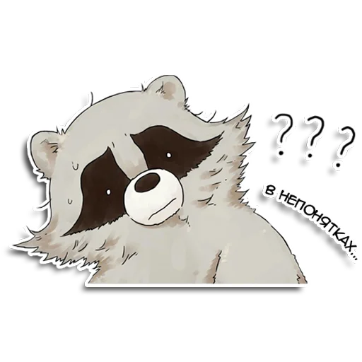 🧐 Стикер «Енот Аман» для Telegram