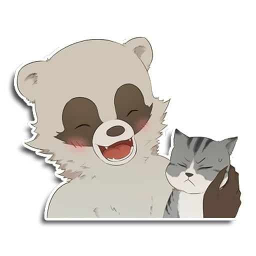 ☺️ Стикер «Енот Аман» для Telegram