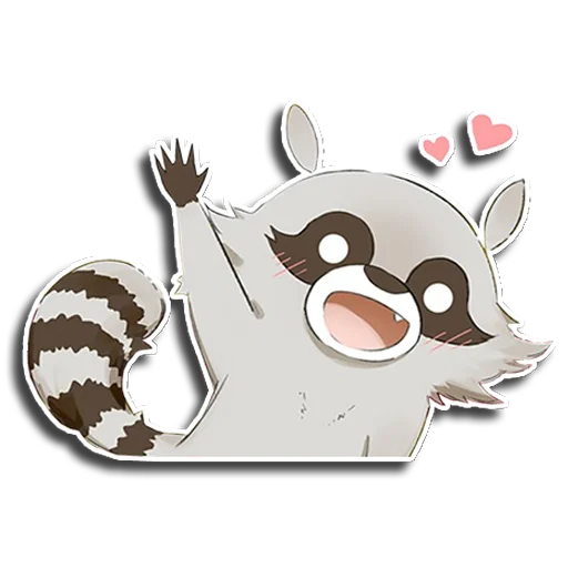 😀 Стикер «Енот Аман» для Telegram