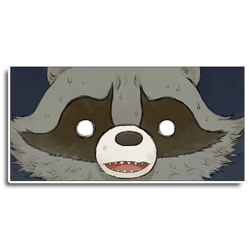 😥 Стикер «Енот Аман» для Telegram