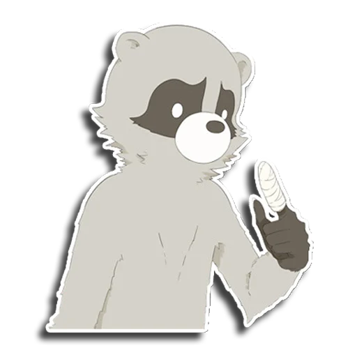 🤕 Стикер «Енот Аман» для Telegram