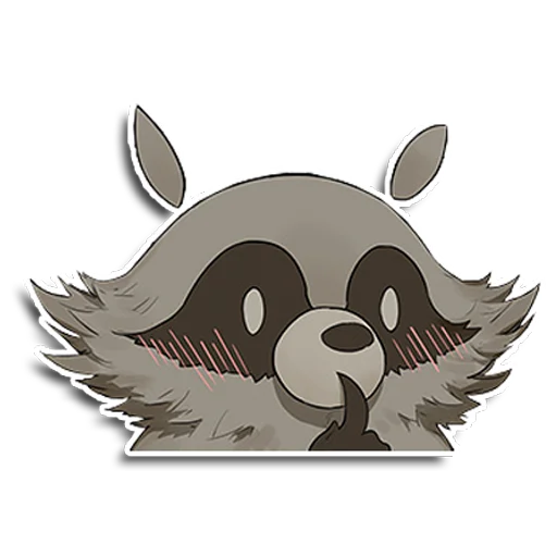 😊 Стикер «Енот Аман» для Telegram