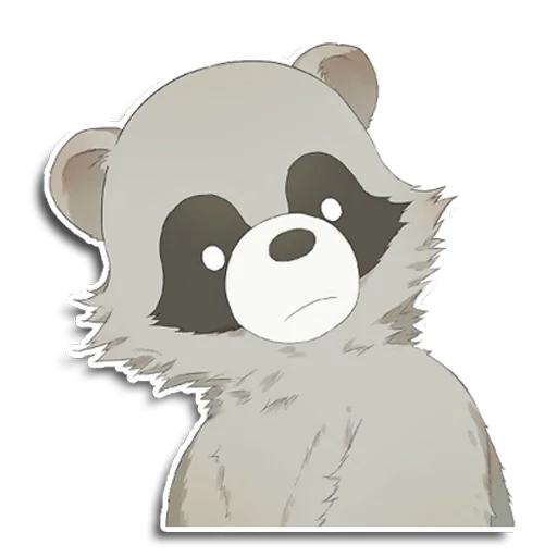 😕 Стикер «Енот Аман» для Telegram