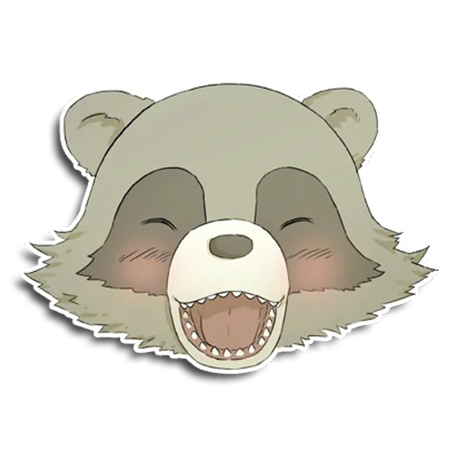 😄 Стикер «Енот Аман» для Telegram