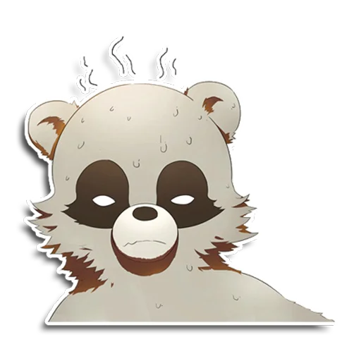 🥵 Стикер «Енот Аман» для Telegram