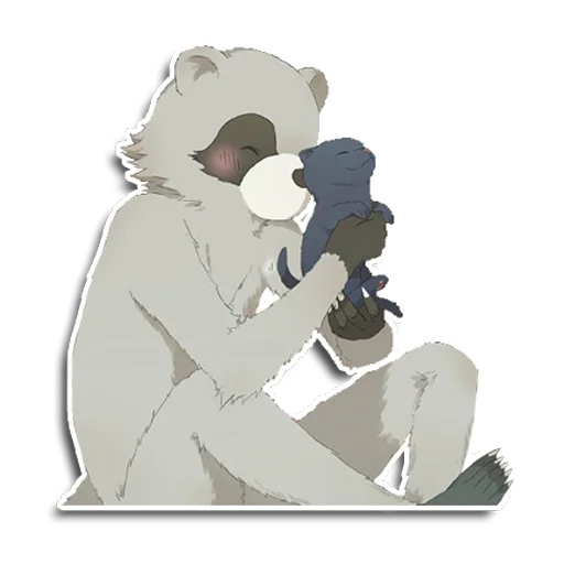 😘 Стикер «Енот Аман» для Telegram