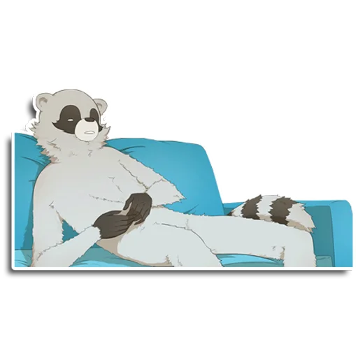 🫤 Стикер «Енот Аман» для Telegram