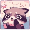 🥰 Эмодзи «Енот Дабси» для Telegram
