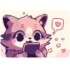 ❤️ Эмодзи «Енот Дабси» для Telegram