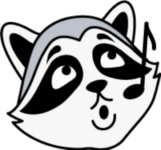 🎶 Стикер «raccoon» для Telegram