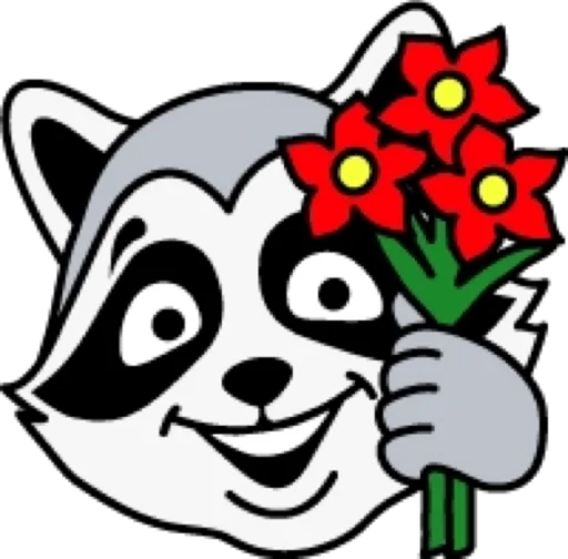 🥰 Стикер «raccoon» для Telegram