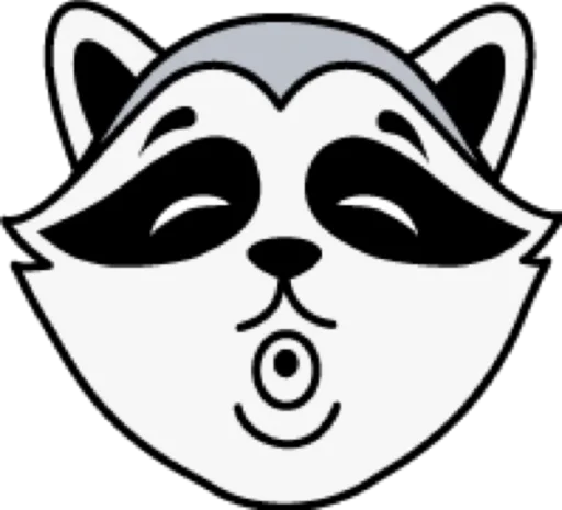 😘 Стикер «raccoon» для Telegram