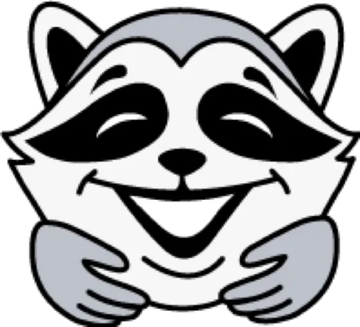 😁 Стикер «raccoon» для Telegram