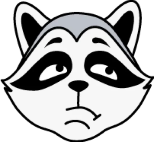 😒 Стикер «raccoon» для Telegram