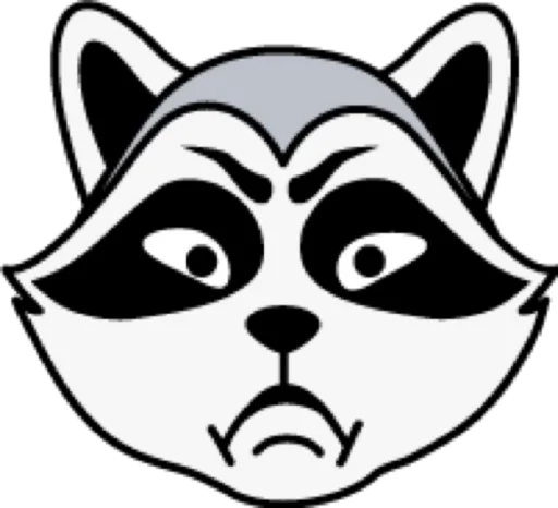 😡 Стикер «raccoon» для Telegram