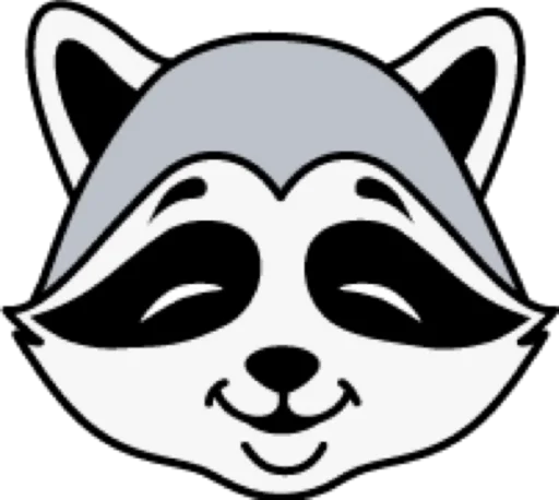 😌 Стикер «raccoon» для Telegram