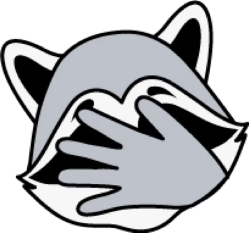 🤦‍♂️ Стикер «raccoon» для Telegram