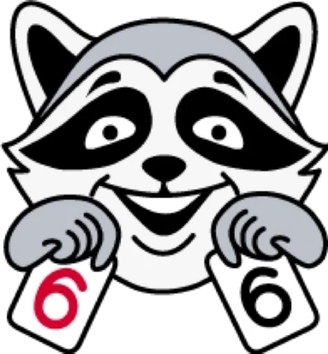 🃏 Стикер «raccoon» для Telegram