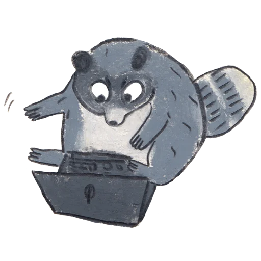 💻 Стикер «racoon osier forest» для Telegram