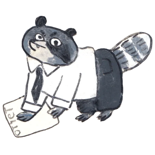 📄 Стикер «racoon osier forest» для Telegram