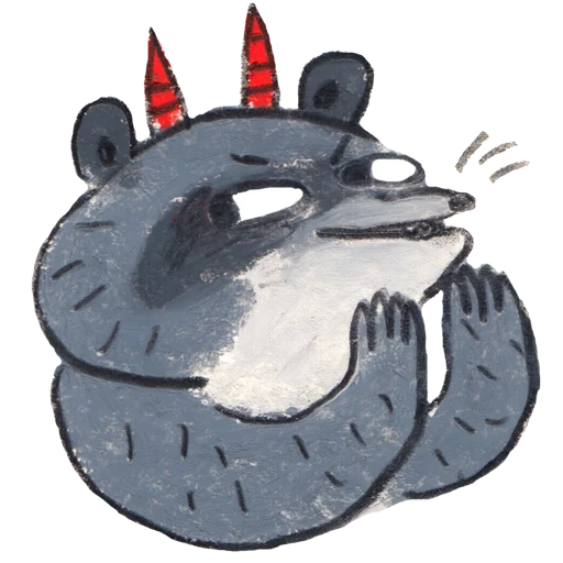 😈 Стикер «racoon osier forest» для Telegram