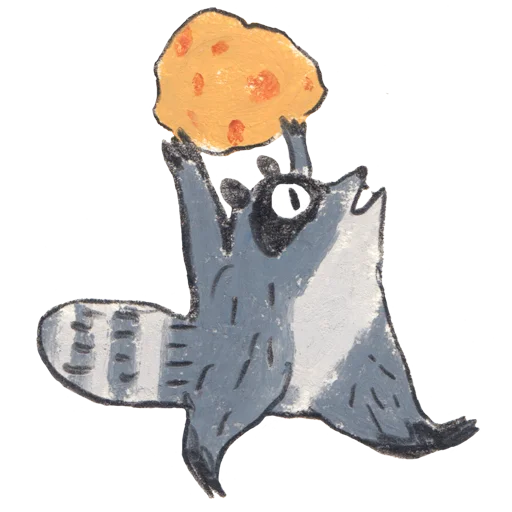 Стикерпак racoon osier forest для Telegram