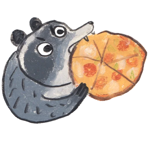 🍕 Стикер «racoon osier forest» для Telegram