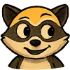 😄 Эмодзи «енот Андрей» для Telegram