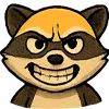 😁 Эмодзи «енот Андрей» для Telegram