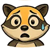 😥 Эмодзи «енот Андрей» для Telegram