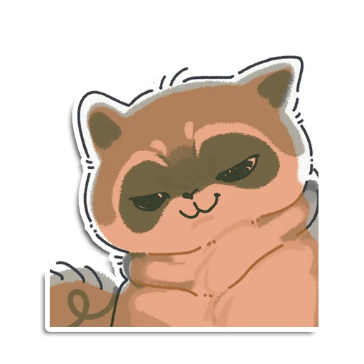😏 Стикер «Енотик Йен» для Telegram