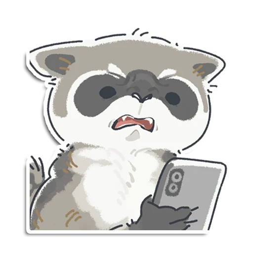 🤨 Стикер «Енотик Йен» для Telegram