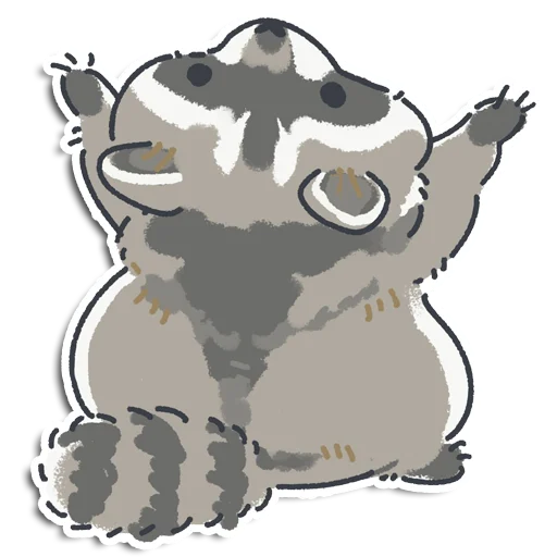 🦝 Стикер «Енотик Йен» для Telegram