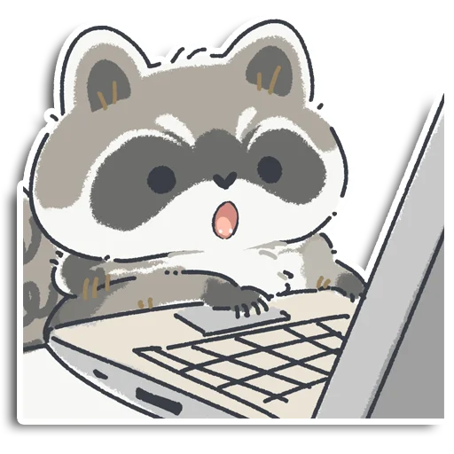 🦝 Стикер «Енотик Йен» для Telegram