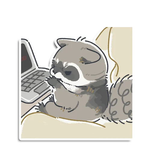 😬 Стикер «Енотик Йен» для Telegram