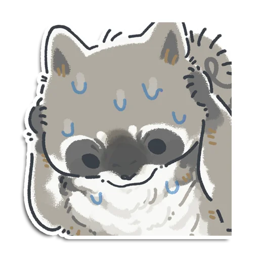 😨 Стикер «Енотик Йен» для Telegram