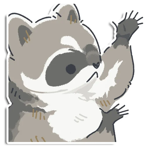 🦝 Стикер «Енотик Йен» для Telegram