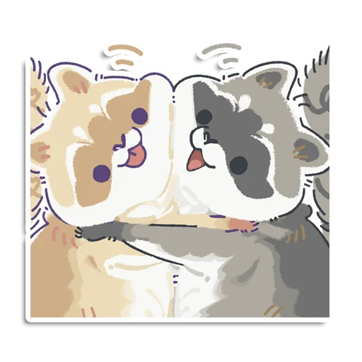 🫂 Стикер «Енотик Йен» для Telegram