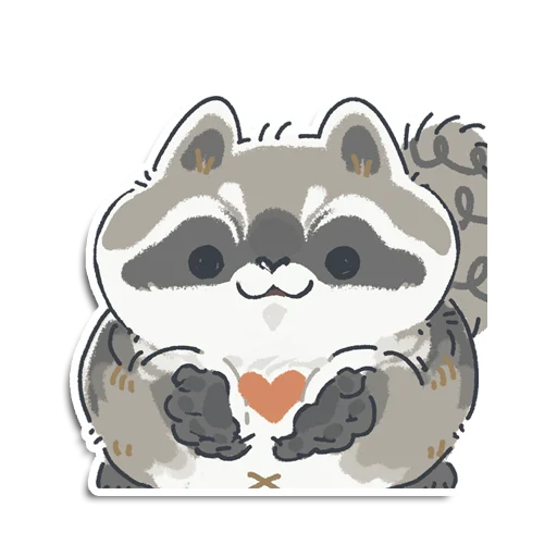 😘 Стикер «Енотик Йен» для Telegram