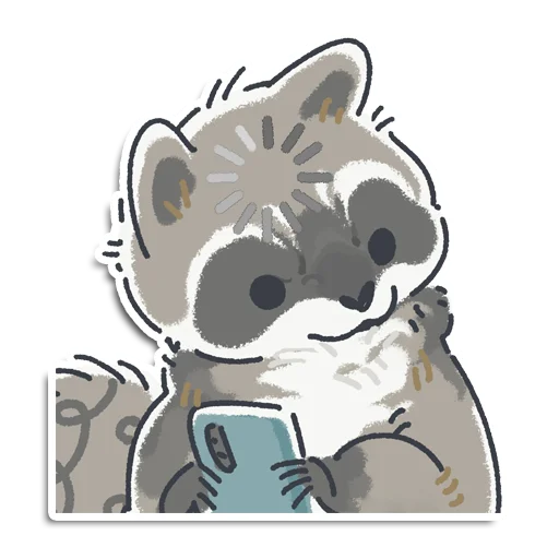 😐 Стикер «Енотик Йен» для Telegram