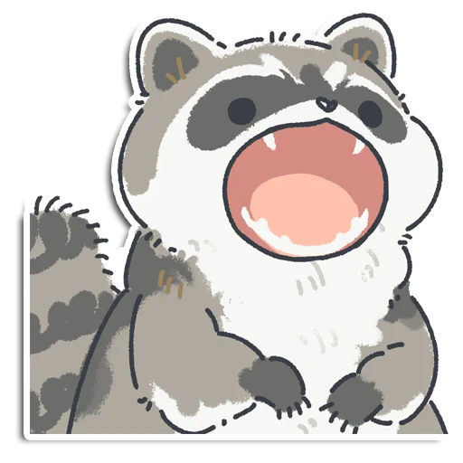 🦝 Стикер «Енотик Йен» для Telegram