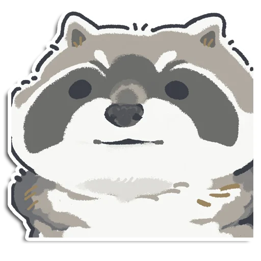 😐 Стикер «Енотик Йен» для Telegram