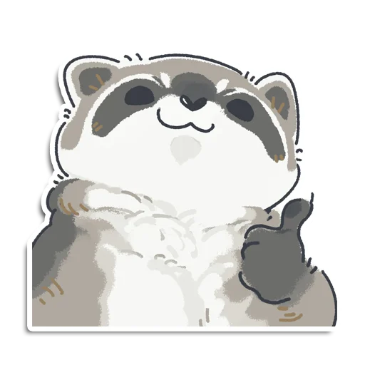 👍 Стикер «Енотик Йен» для Telegram