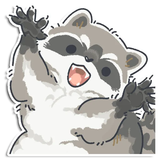 🦝 Стикер «Енотик Йен» для Telegram