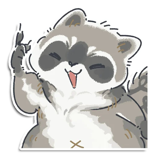 😀 Стикер «Енотик Йен» для Telegram