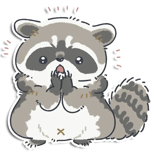 🥺 Стикер «Енотик Йен» для Telegram