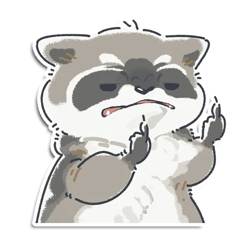 😠 Стикер «Енотик Йен» для Telegram