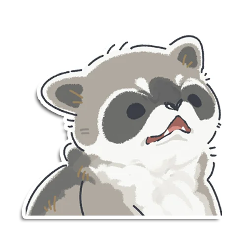 🤨 Стикер «Енотик Йен» для Telegram